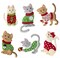 Bucilla Felt Ornaments Applique Kit Set Of 6-Cats In Ugly Sweaters